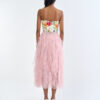 Secret Garden Floral Corset Top with Pink Romance Layered Tulle Skirt