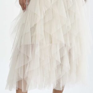Ivory Dream Layered Tulle Skirt