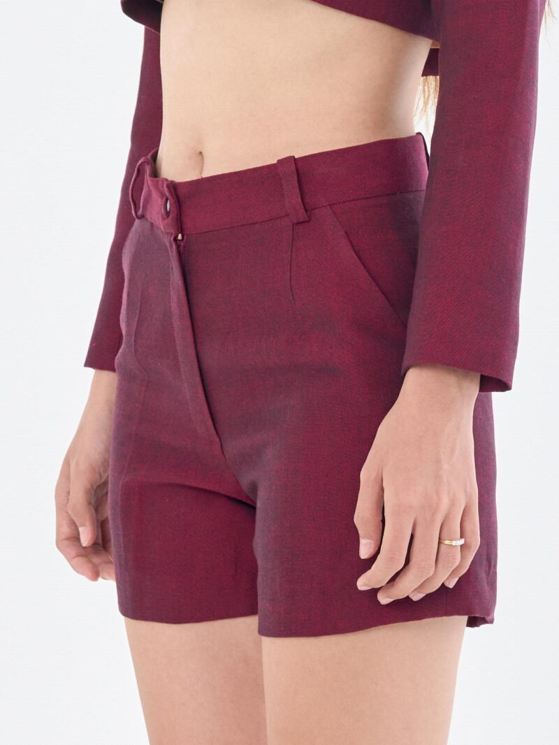 Burgundy Short Pants