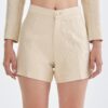 Cream Short Pants