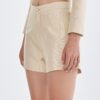 Cream Short Pants