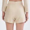 Cream Short Pants