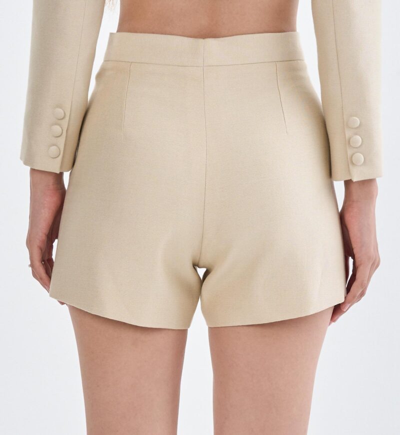 Cream Short Pants