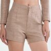 Taupe Short Pants