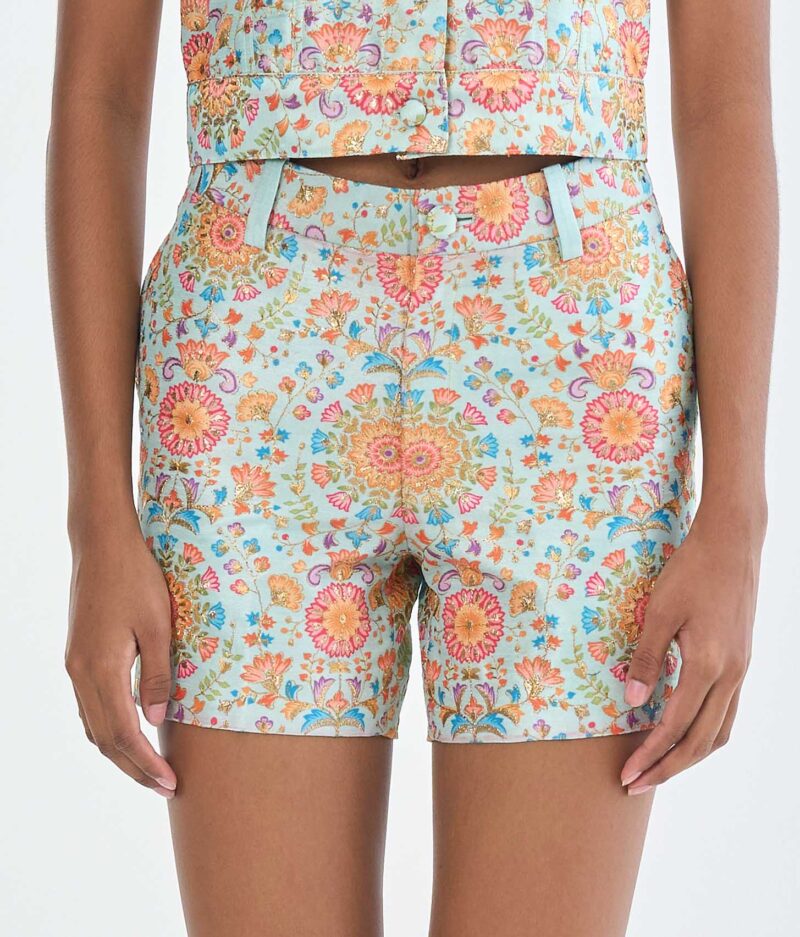 Indian Floral Medallion Short Pants