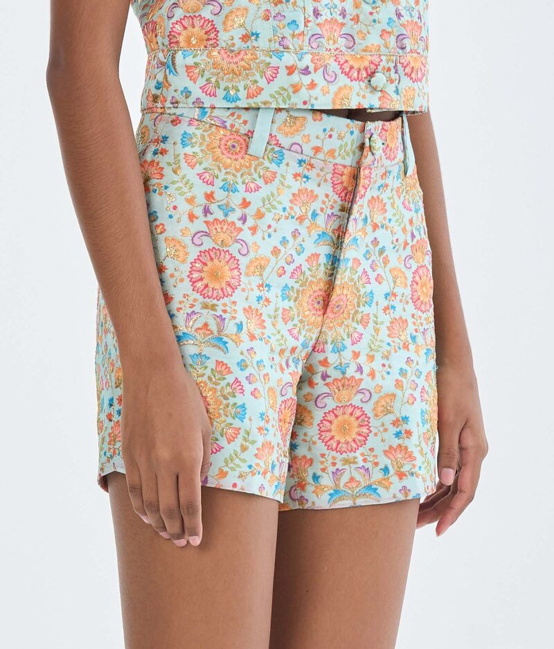 Indian Floral Medallion Short Pants