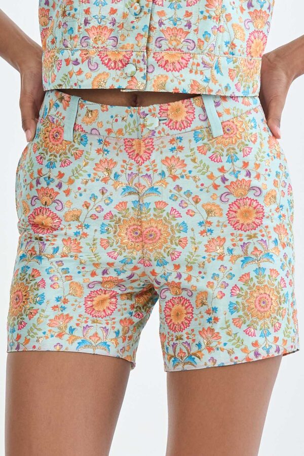 Indian Floral Medallion Short Pants