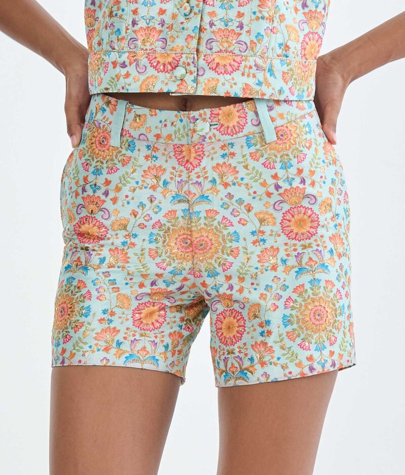 Indian Floral Medallion Short Pants