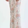 Indian Paisley Pink Pastel Long Pants