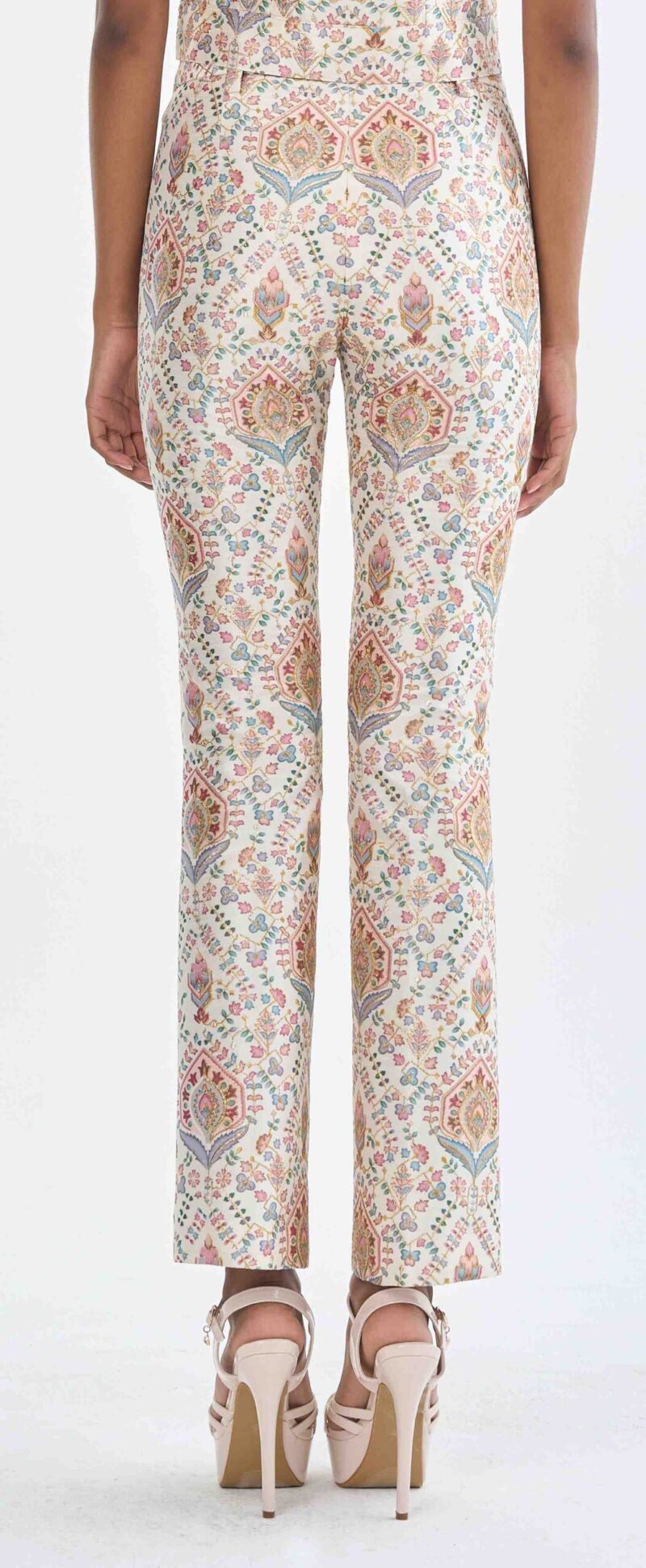 Indian Paisley Pink Pastel Long Pants