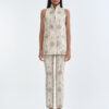 Indian Paisley Wing Collar Sleeveless with Long Pants
