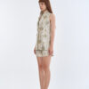 Indian Paisley Wing Collar Sleeveless with Short Pants