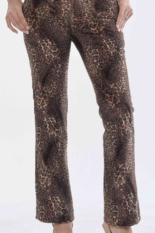 Long Leopard Print Pants