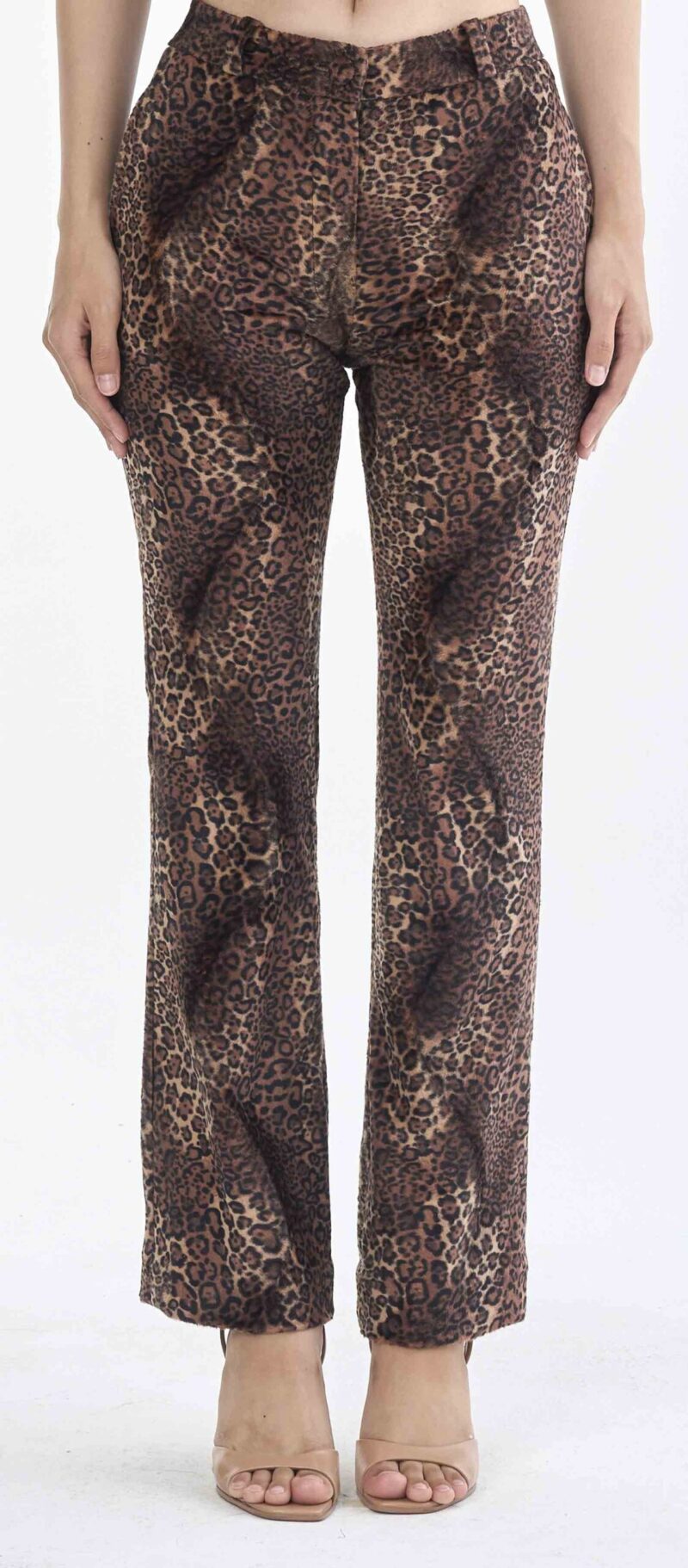 Long Leopard Print Pants