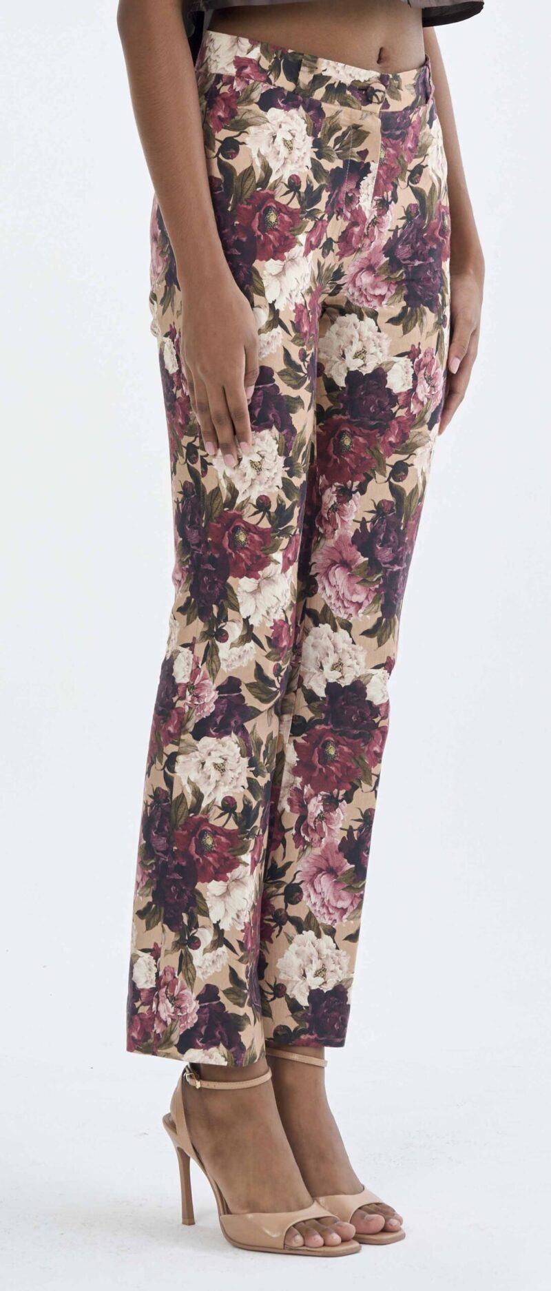 Long Floral Print Pants