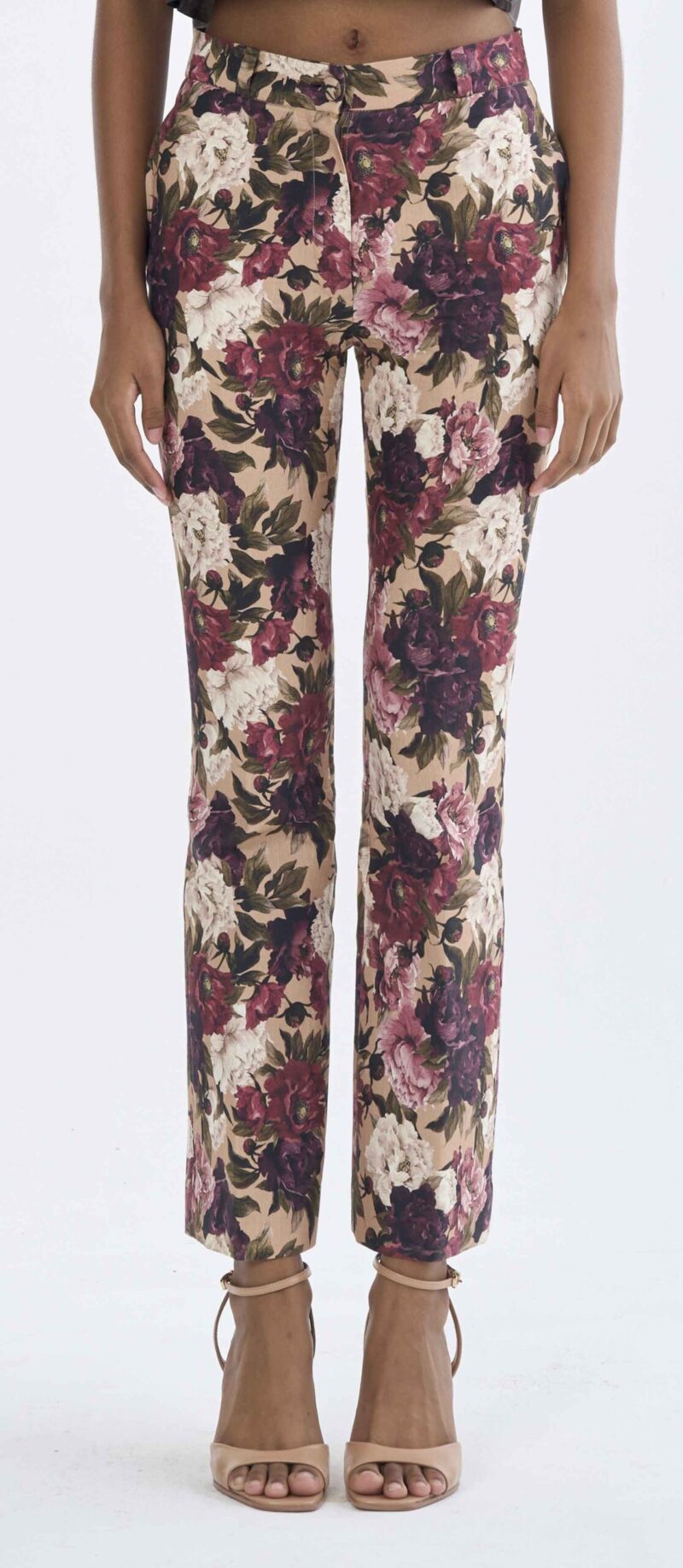 Long Floral Print Pants