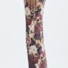 Long Floral Print Pants