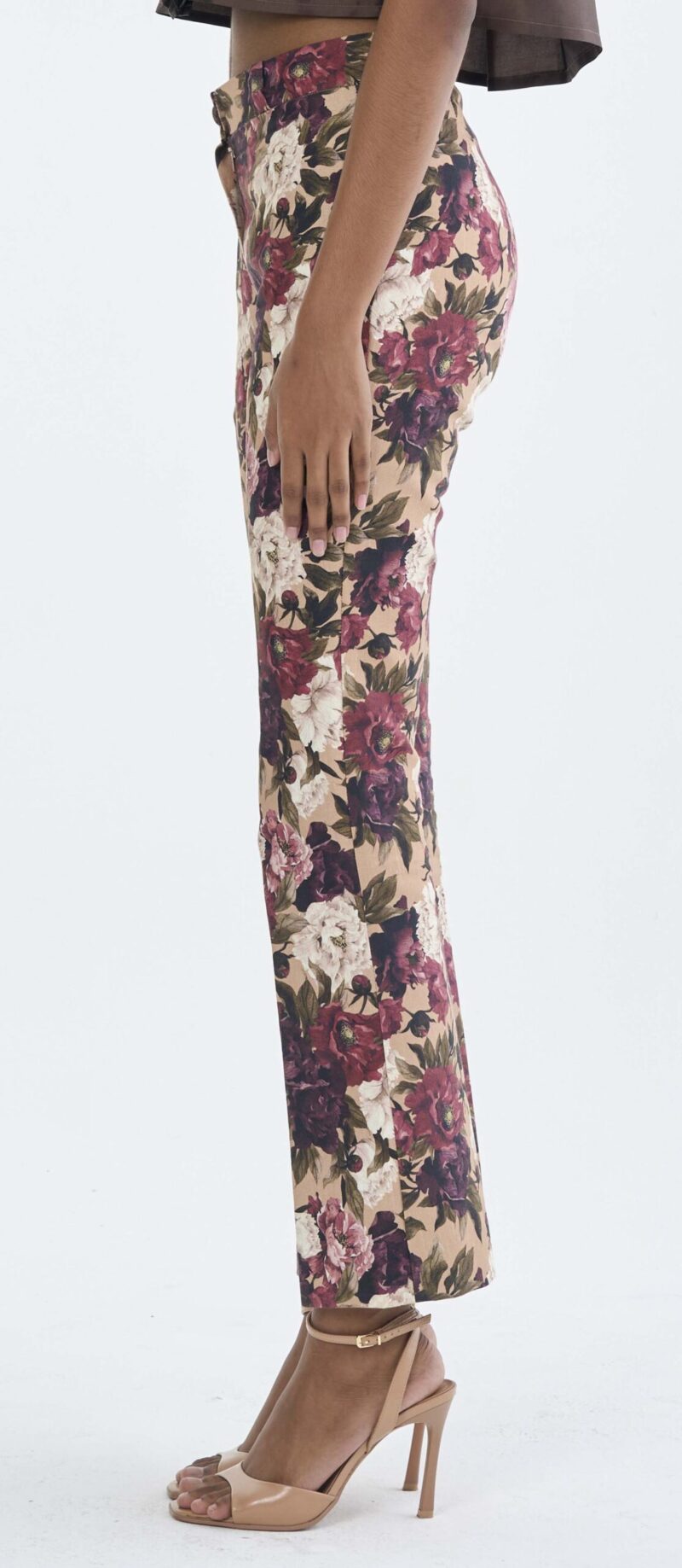 Long Floral Print Pants