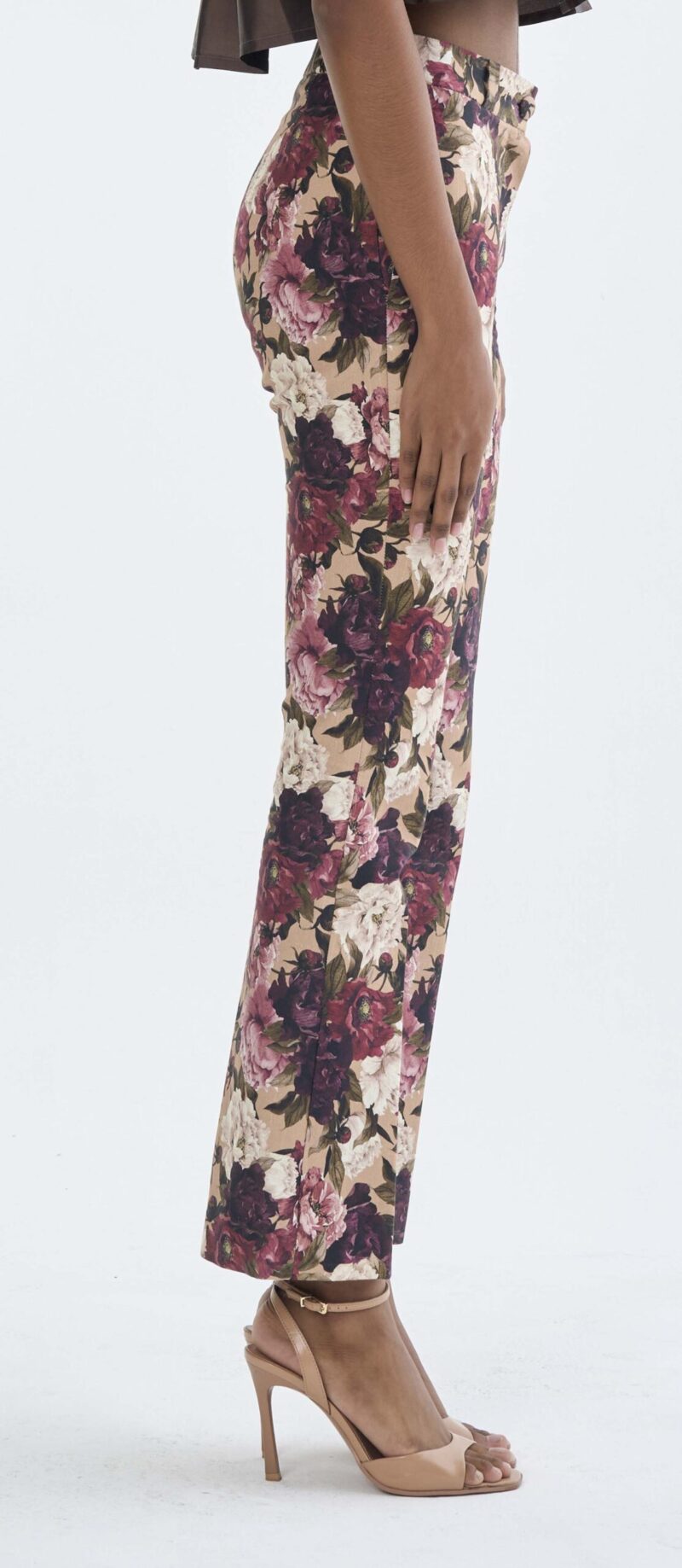 Long Floral Print Pants