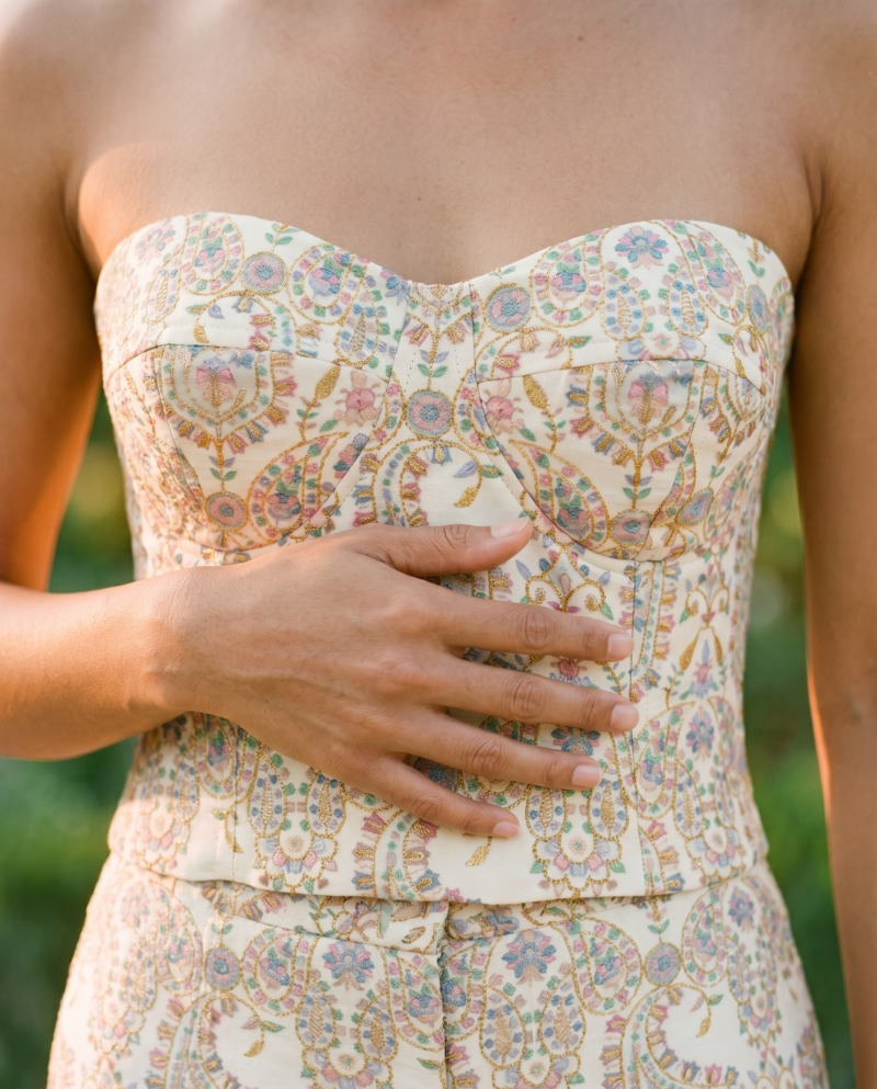 magnific_fashion-editorial-photogr_2914471373 Brocade Dream Set — Corset Top & Wide-Leg Pants
