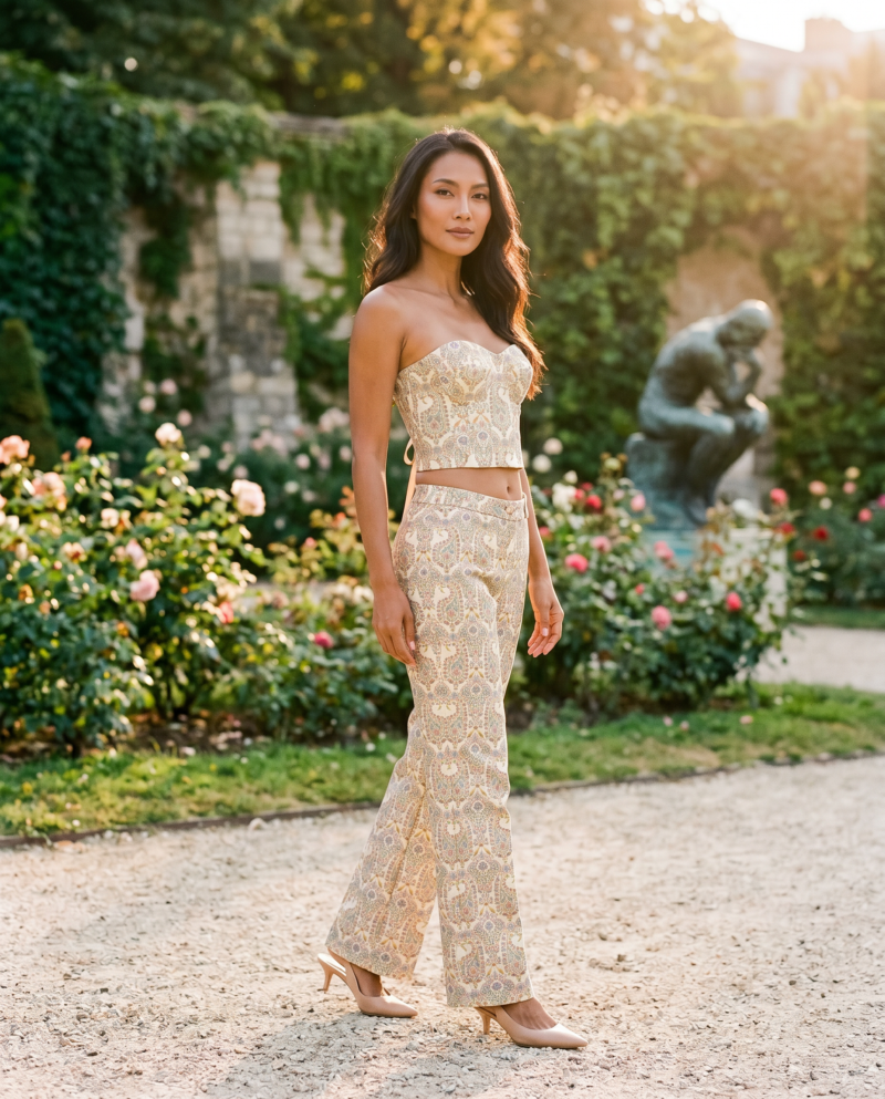magnific_fashion-editorial-photogr_2914602651 Brocade Dream Set — Corset Top & Wide-Leg Pants