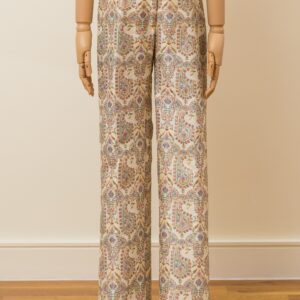 Brocade Dream Wide-Leg Pants - M