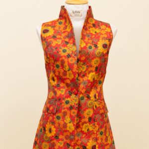 Sunflower Field Silk Vest - L