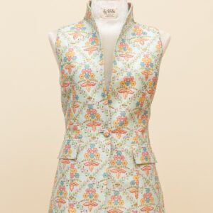 Garden Symphony Silk Vest - L