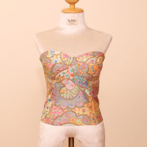 Mosaic Paisley Corset Top - L, Long