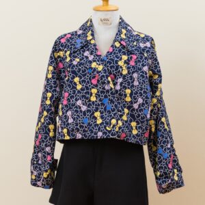 Navy Bow Bloom Jacket
